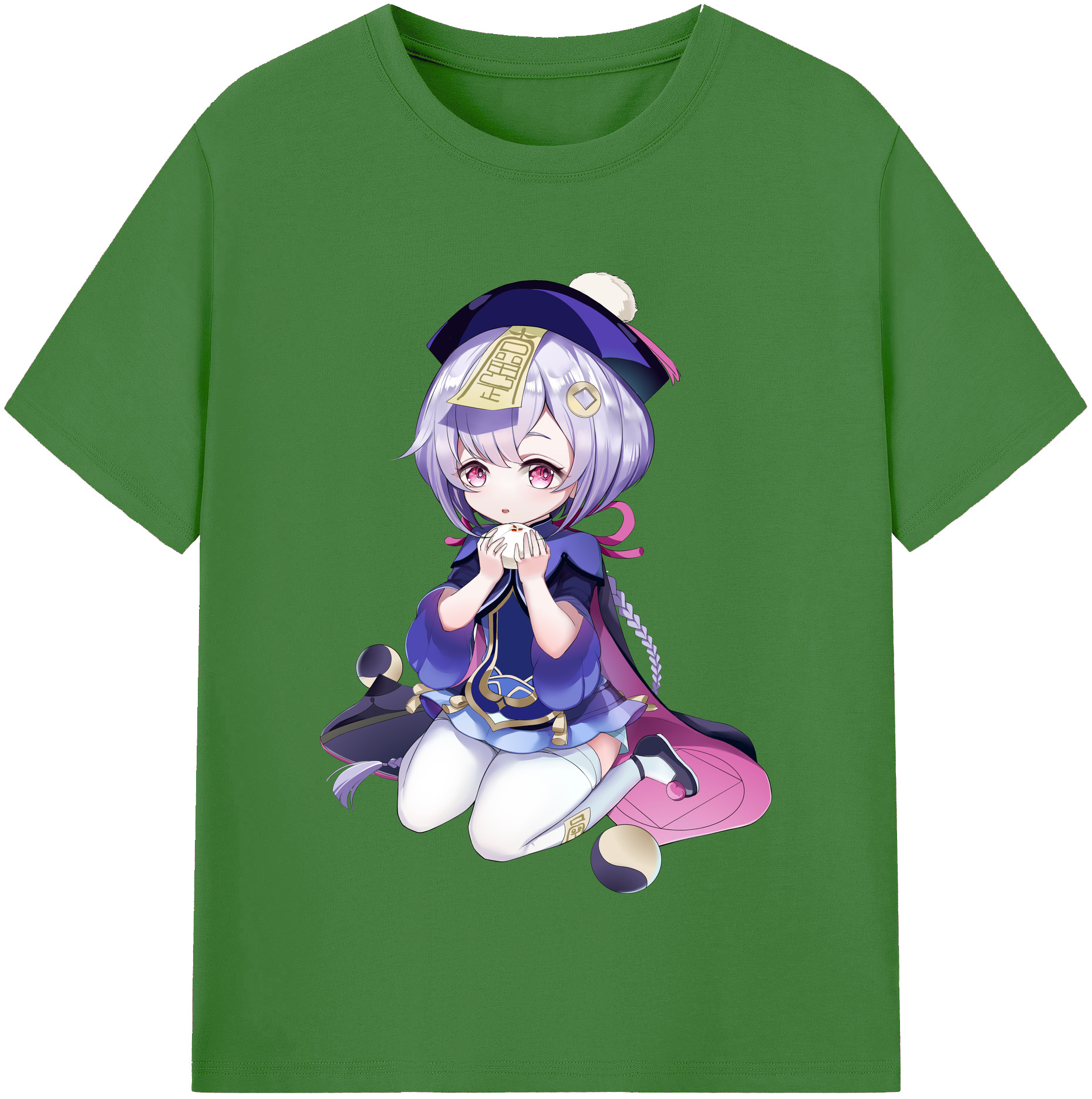 げんし神 七七 なな  genshin Nana レディースカジュアルプリントTシャツ（綿100％）